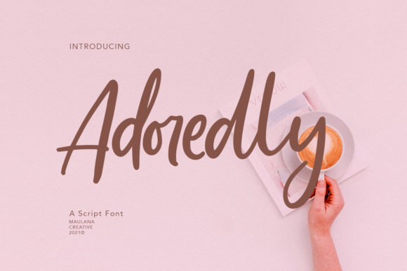 Adoredly Script: A Laid-Back Font for Editorial Elegance