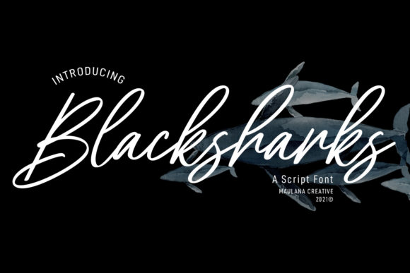 Blacksharks Script: A Playful Typeface for Creative Projects