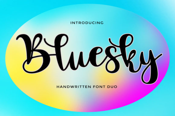 Bluesky Script: A Handwritten Font for Elegant Web Design