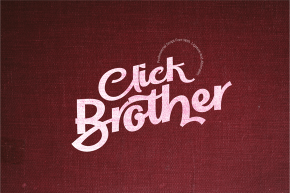 Click Brother Script: A Bold and Charming Font for Branding