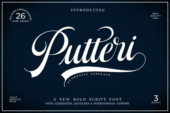 Enchanting Putteri Script for Web Design