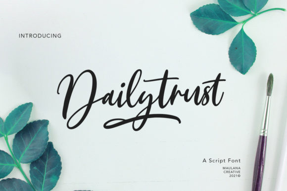 Enhance Your Brand with Dailytrust Script Font