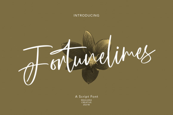 Fortunelimes Script: A Font for Creative Makers