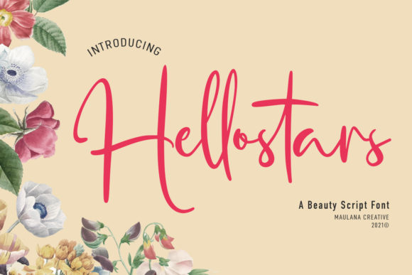 Hellostars Script: A Charming Font for Crafters and Makers