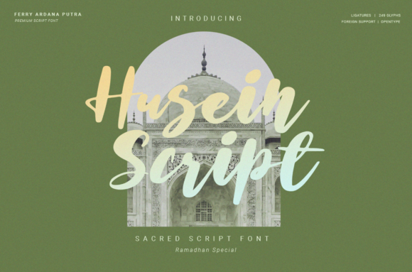 Husein Script: A Handwritten Font for Eye-Catching Campaigns