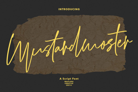 Mustardmoster Script: Elevate Your Brand with a Stylish Typeface