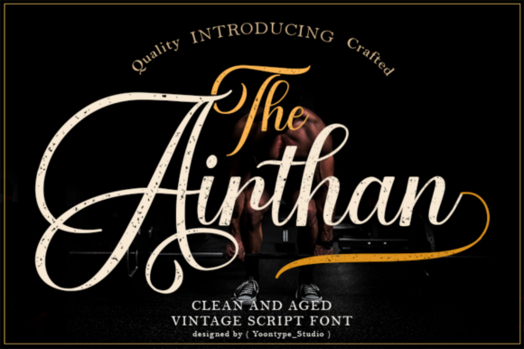 The Airthan Script: Elevate Your Web Design with a Bold Handwritten Font
