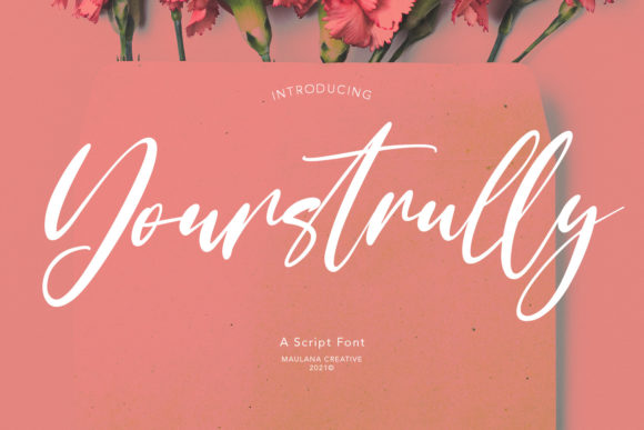 Yourstrully Script: A Font for Elegant Editorial Design
